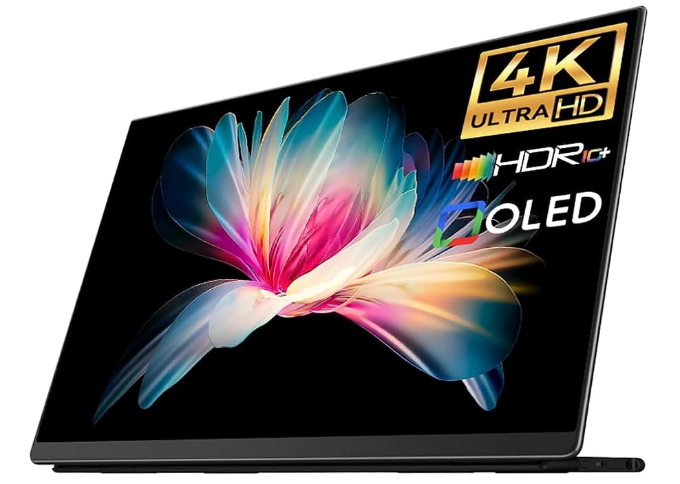 モバイルモニター EHOMEWEI 4k 有機EL OLED 13.3インチ 3840x2160 【Windows/MacOS】対応 光沢 100% DCI-P3 薄型 4mm