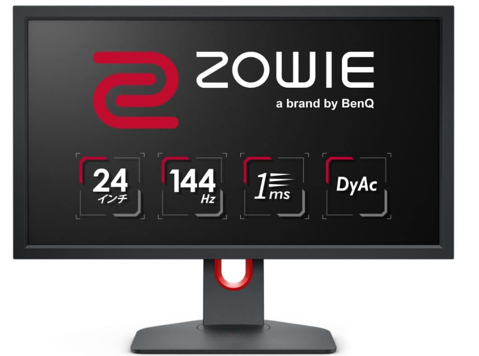 ベンキュージャパン BenQ ZOWIE XL2411K ゲーミングモニター (24インチ/Full HD/TN/144Hz/1ms/DyAc/小さめ台座/OSDメニュー/指一本で高さ調整)