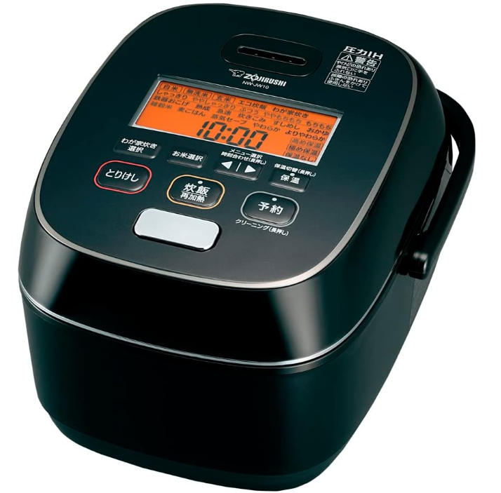 象印 炊飯器 5.5合 極め炊き 圧力IHタイプ 日本製 毎回のお手入れ点数2点 ブラック NW-JW10-BA
