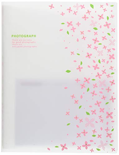 HAKUBA ポケット アルバム ビュートプラス Lサイズ 56枚 小花ピンク ABP-L56KPK