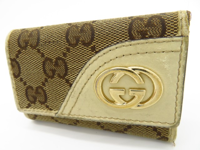 グッチ　キーケース GGキャンバス