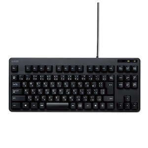 エレコム有線キーボード メンブレン式 コンパクトサイズ（ブラック）TK-FCM103XBK