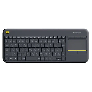 ロジクール2.4GHzワイヤレス タッチキーボード k400 PlusK400pBK