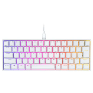 コルセアメカニカルゲーミングキーボード 日本語配列 60％キーボード CHERRY MX SPEED採用（ホワイト）K65 RGB MINI WHITECH-9194114-JP