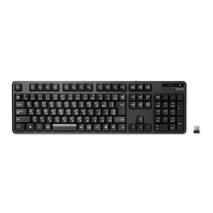 エレコム2.4GHzワイヤレス キーボード メンブレン式 フルサイズ（ブラック）TK-FDM106TXBK