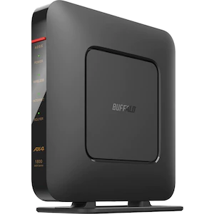 バッファロー11ax（Wi-Fi 6）対応 イージーメッシュ無線LANルータ 親機(1201+573mbps)(ブラック)WSR-1800AX4S-BK