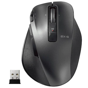 エレコム2.4GHzワイヤレス Ultimate Laserマウス Mサイズ（ブラック）EX-GM-XGM20DLBK